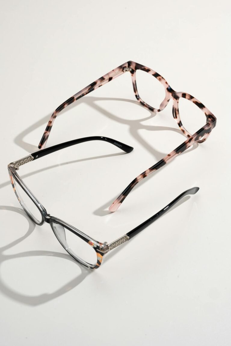 Standout: Black & Pink Angular Glasses
